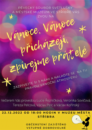 vánoční zpívání v muzeu